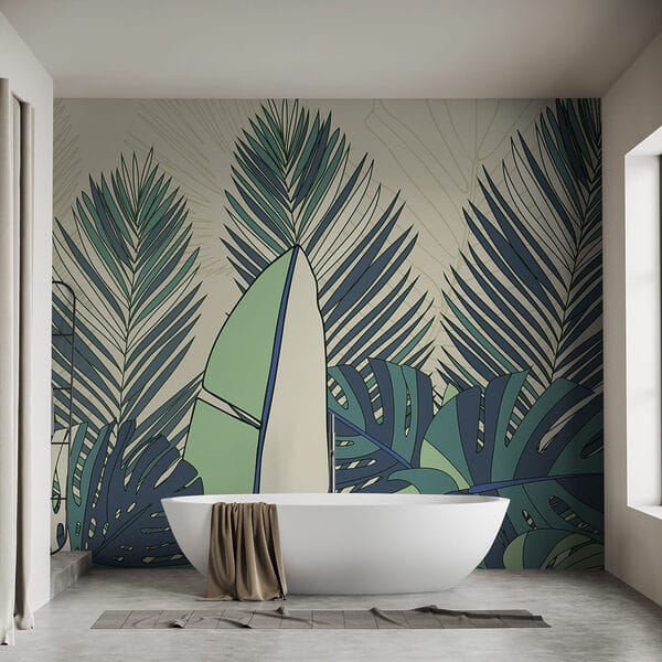 Lush greenery in abstract design Lush greenery in abstract design