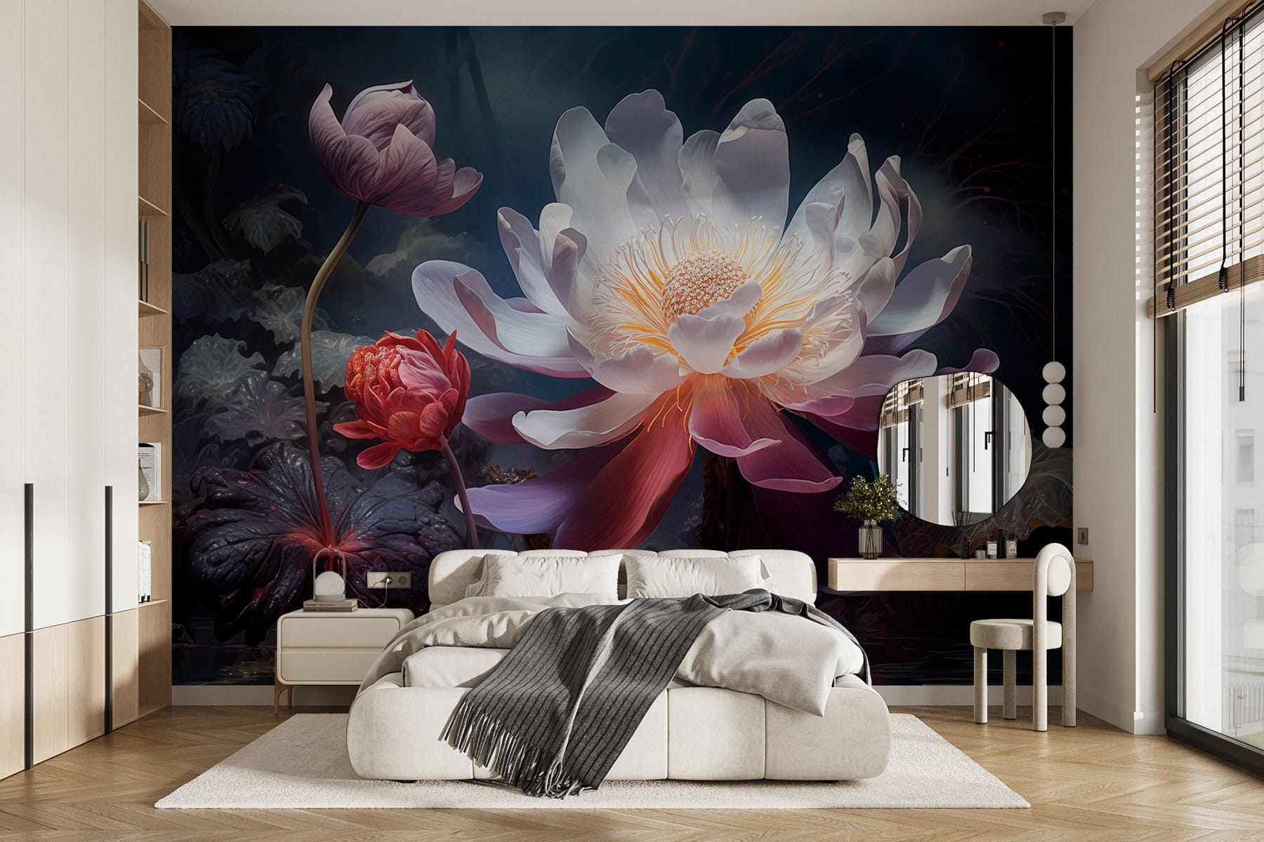 Majestic blooms in tranquil waters