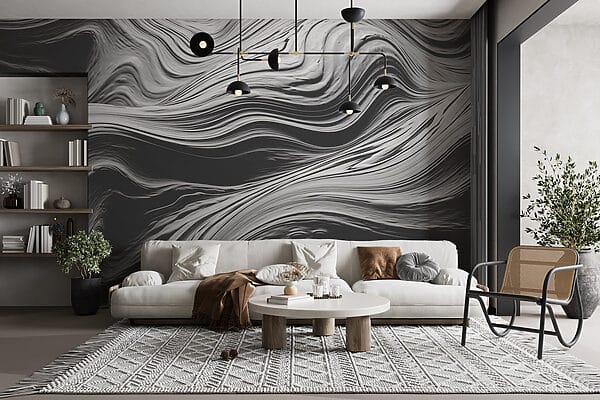 Flowing textures in monochrome tones Flowing textures in monochrome tones