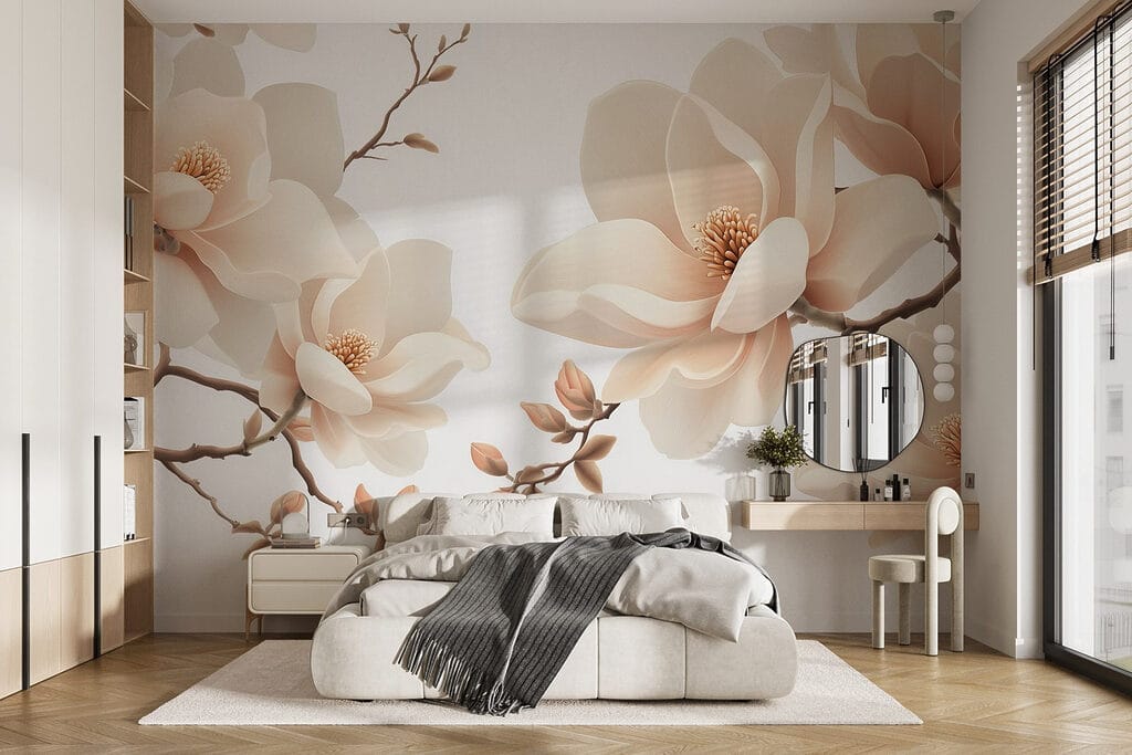 Elegant blossoms on graceful branches Elegant blossoms on graceful branches