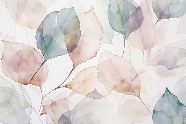 Soft hues of delicate leaves Soft hues of delicate leaves