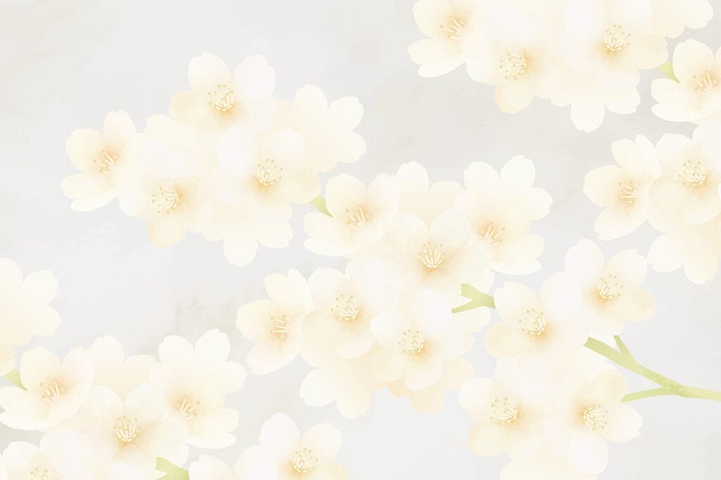 Group of white flowers Group of white flowers