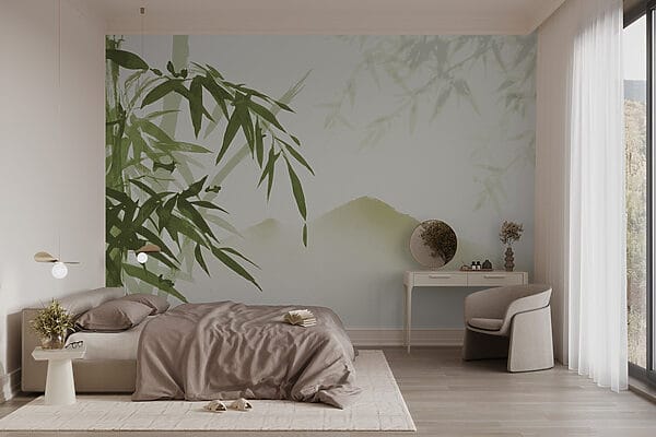 Gentle breeze through bamboo leaves Gentle breeze through bamboo leaves