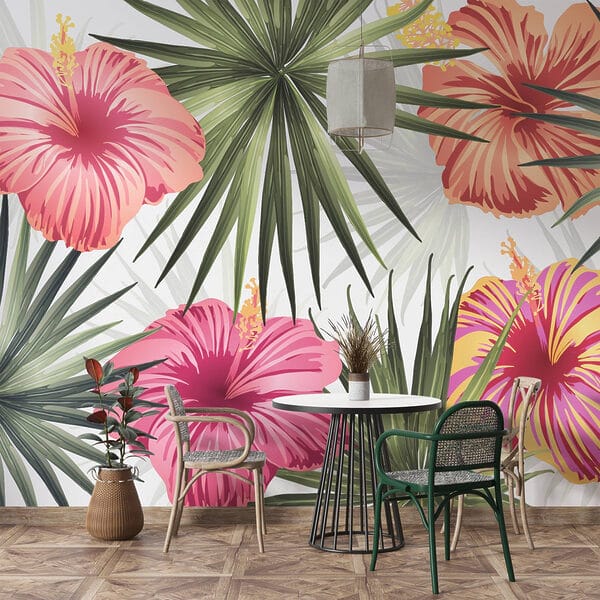 Floral Vibrance in Tropical Greens Floral Vibrance in Tropical Greens