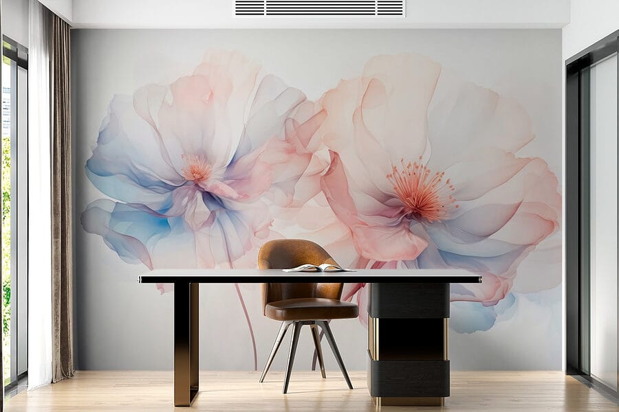 Delicate petals in soft hues