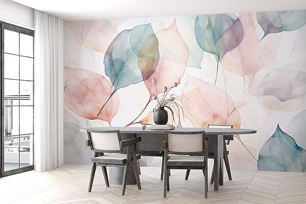 Soft hues of delicate leaves Soft hues of delicate leaves