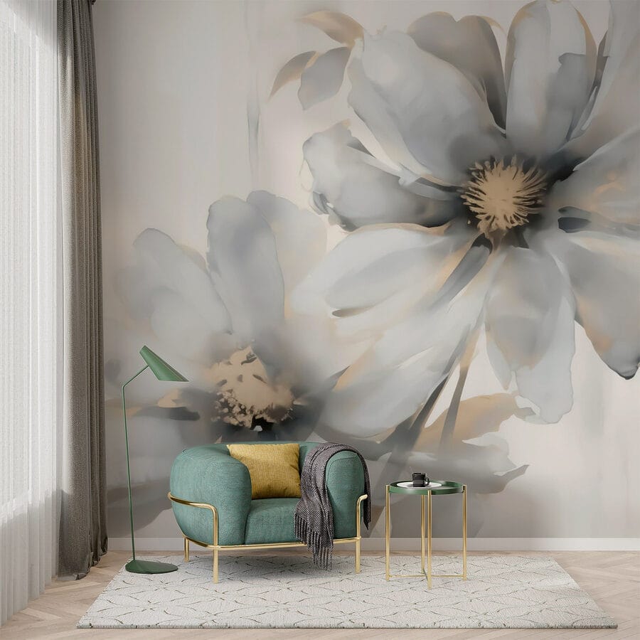 Delicate blooms in soft hues