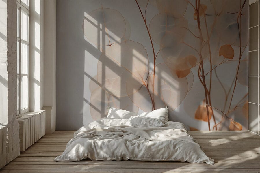 Delicate leaves in soft tones Delicate leaves in soft tones