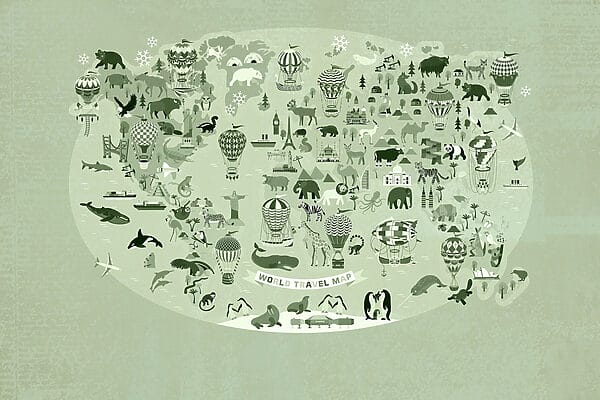 Map of the world Map of the world