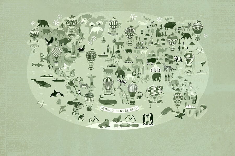 Map of the world