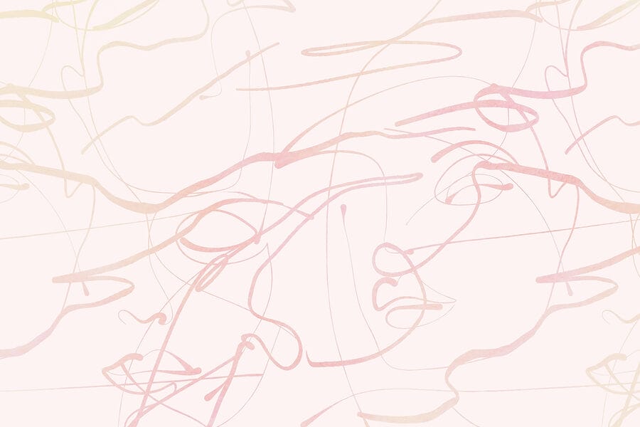 Pink lines on a white background