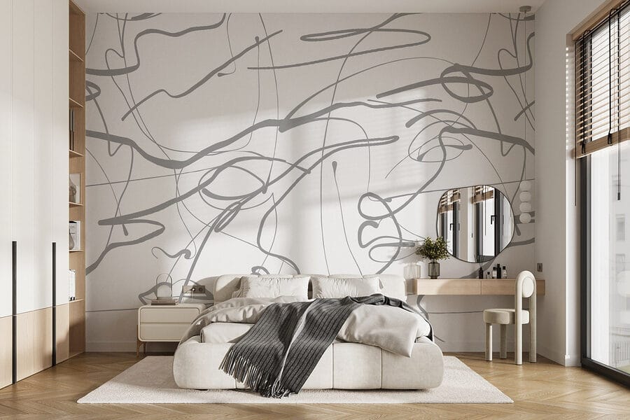 White background with gray lines