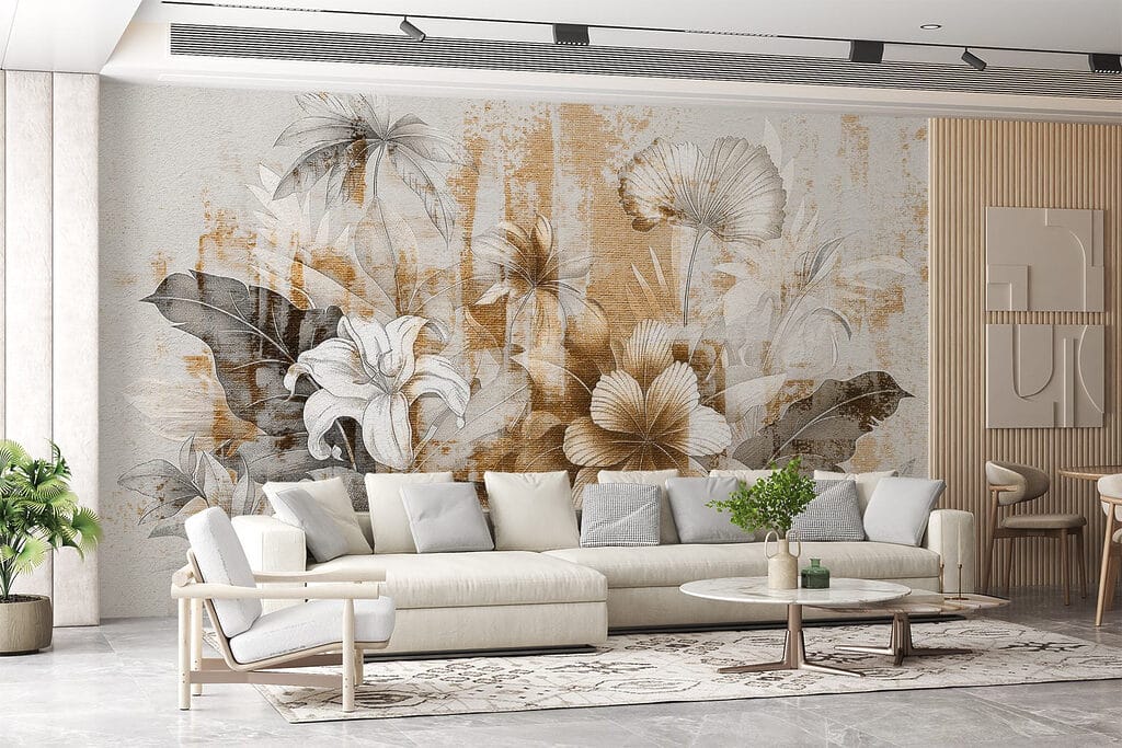 Elegant floral design with soft tones Elegant floral design with soft tones