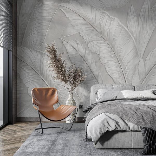 White wallpaper with feathers White wallpaper with feathers