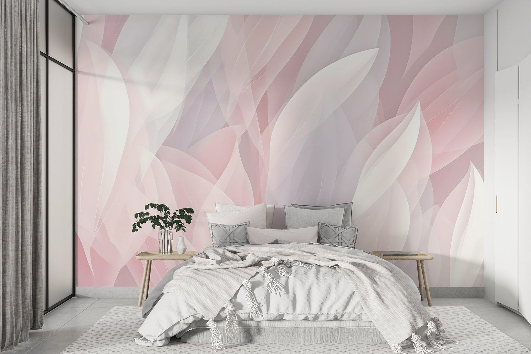 Soft petals in gentle harmony.