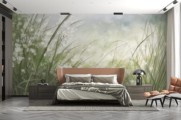 Painting of a field of grass Painting of a field of grass