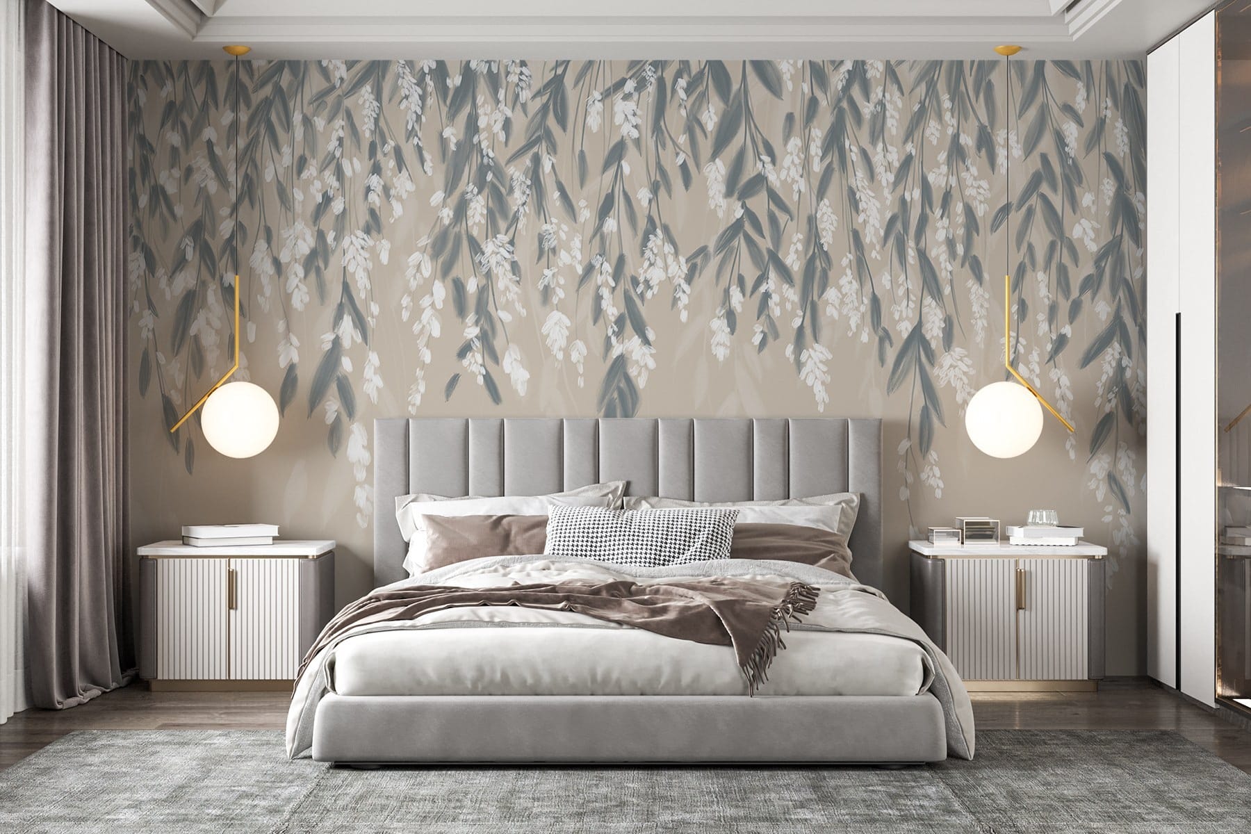 w08781pib1r - Delicate leaves in soft tones