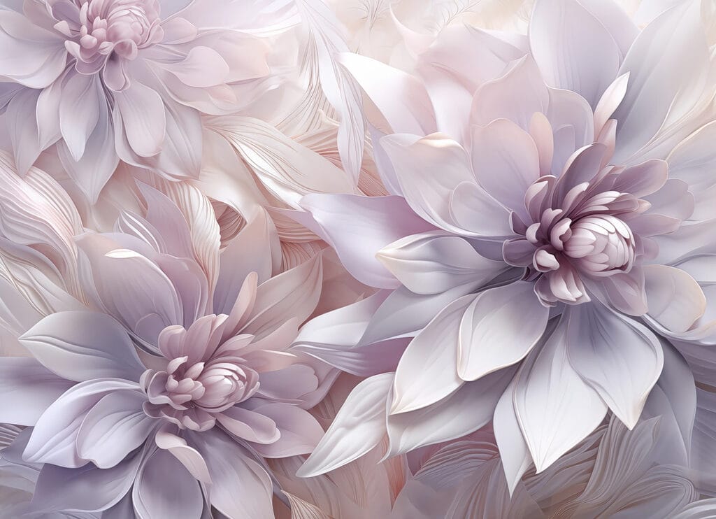 Group of flowers with petals Group of flowers with petals