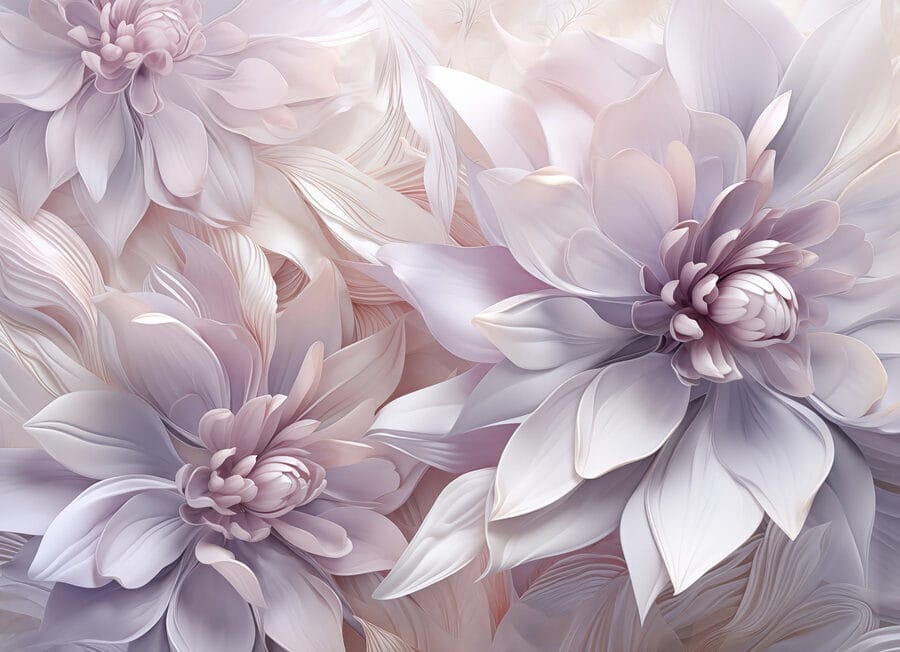 Group of flowers with petals Group of flowers with petals