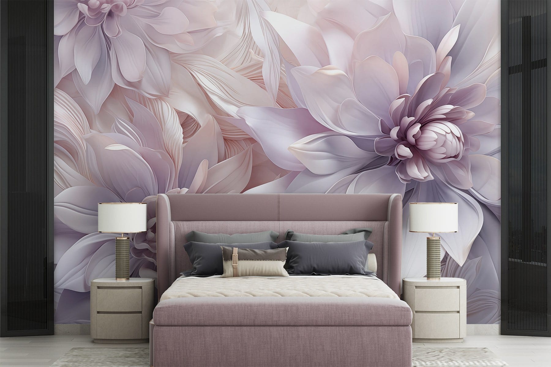 Group of flowers with petals