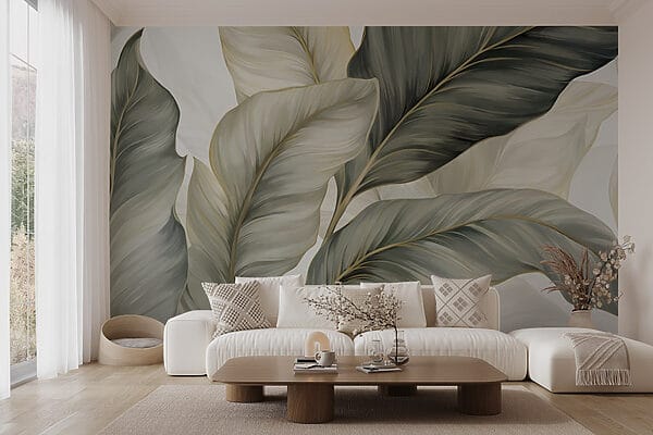 Lush leaves in soft hues Lush leaves in soft hues