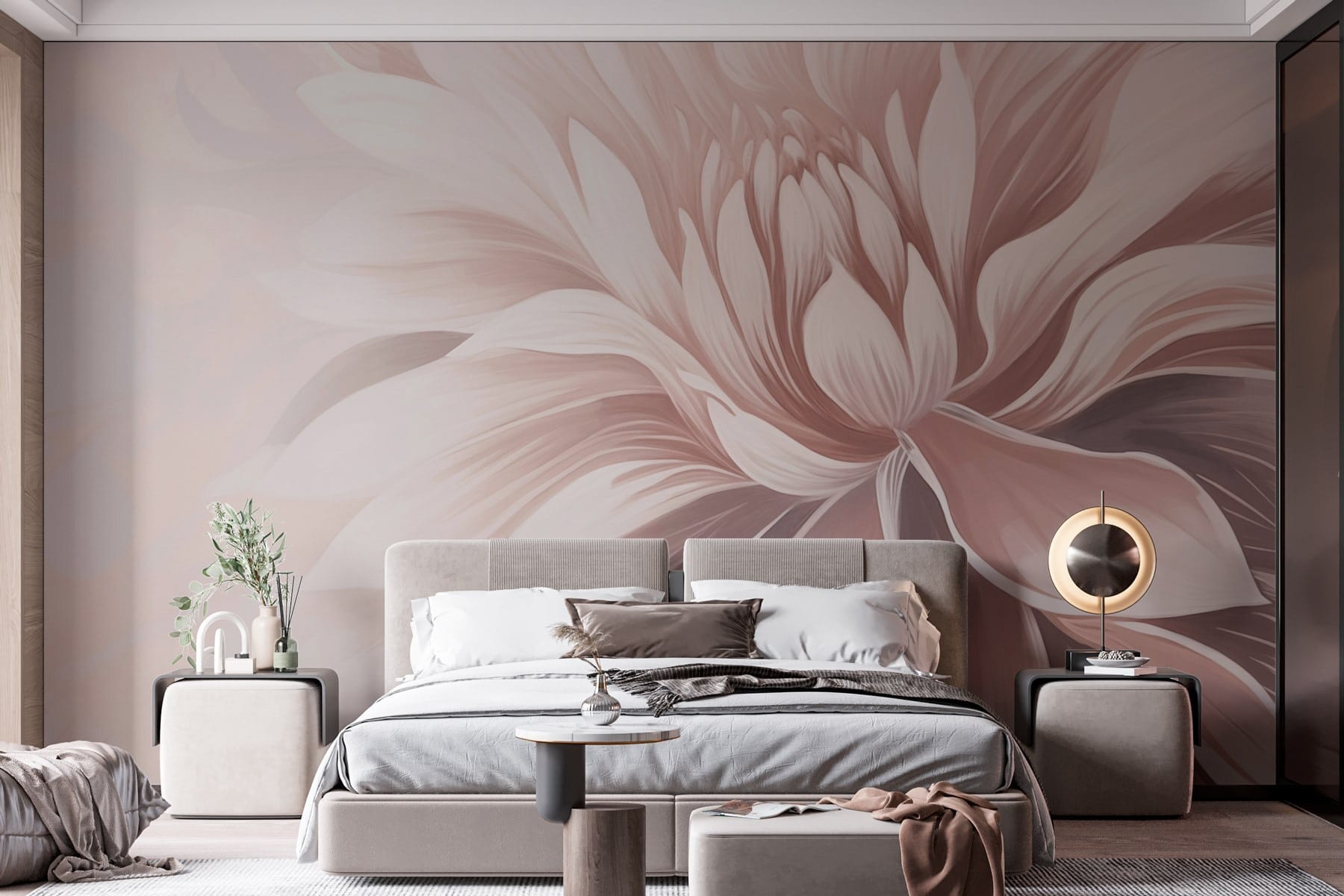 Soft petals in gentle hues.