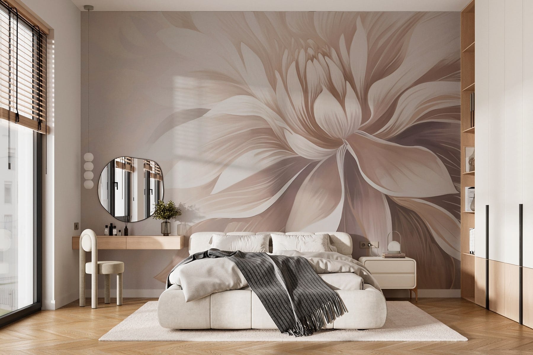 Delicate petals in soft hues