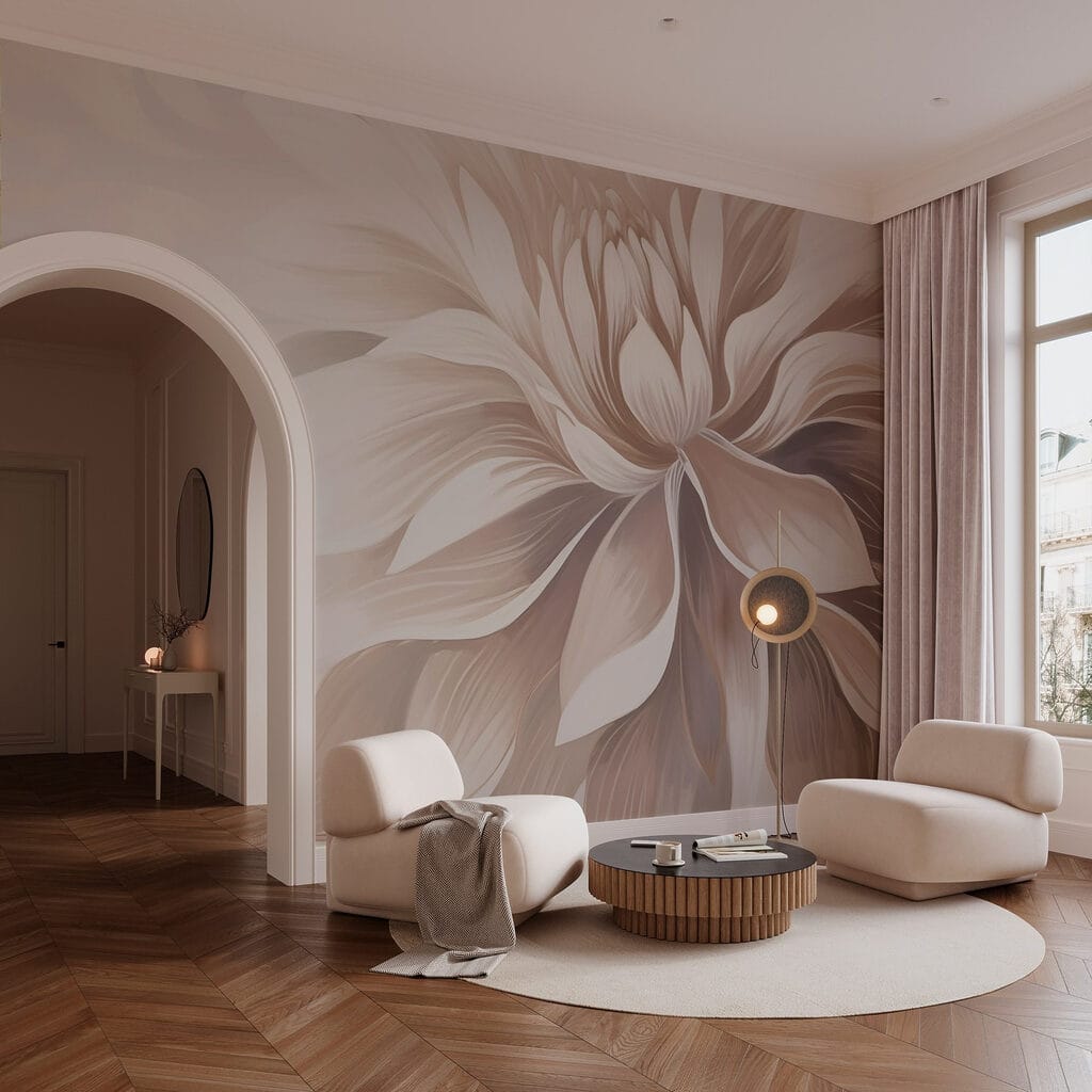 Delicate petals in soft hues