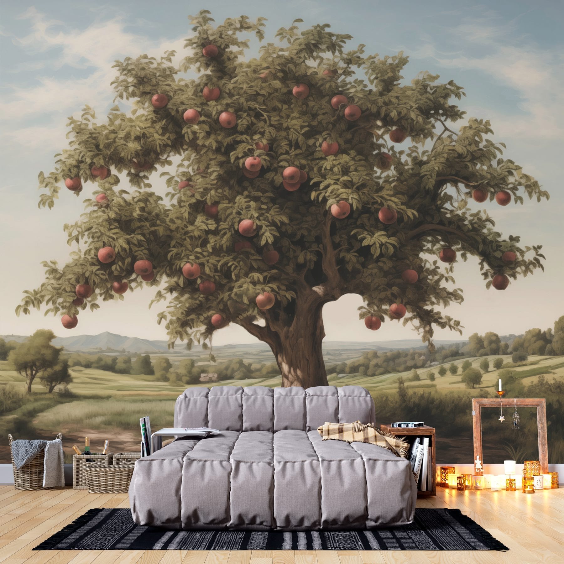Tree with apples on it