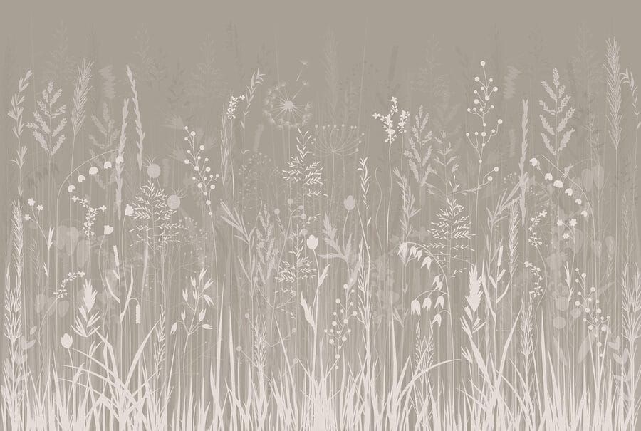 Field of grass and flowers