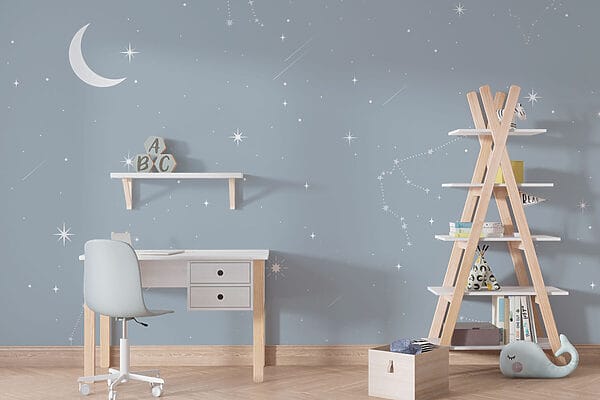 Moon and stars in the sky Moon and stars in the sky