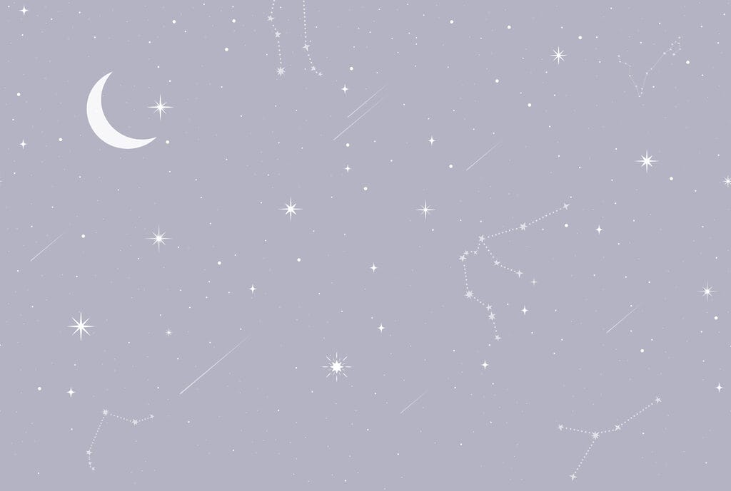 Moon and stars in the sky Moon and stars in the sky