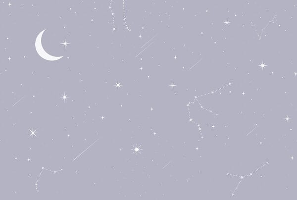 Moon and stars in the sky Moon and stars in the sky