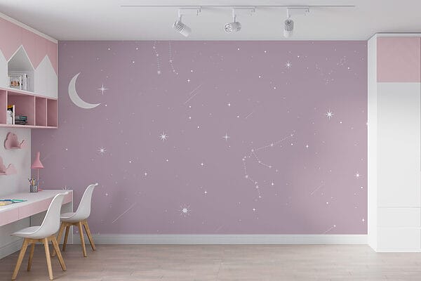 Moon and stars in the sky Moon and stars in the sky