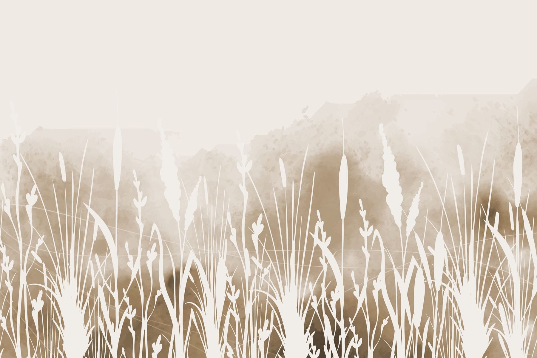 White silhouette of grass White silhouette of grass