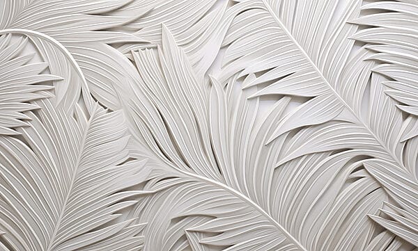 White paper cut out of leaves White paper cut out of leaves