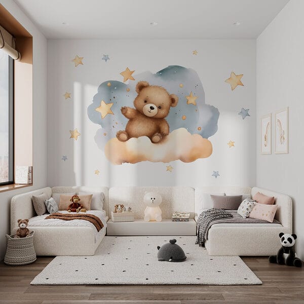 Teddy bear on a cloud Teddy bear on a cloud