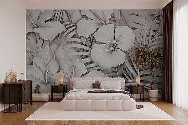 Lush foliage in monochrome tones Lush foliage in monochrome tones