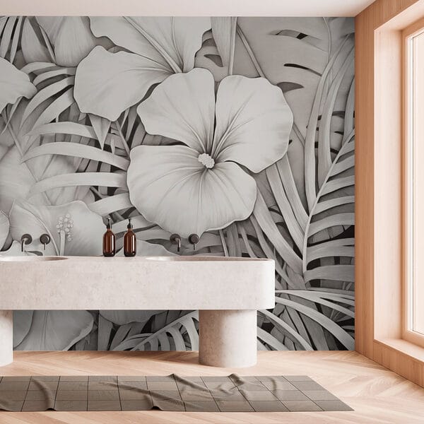 Lush foliage in monochrome tones Lush foliage in monochrome tones