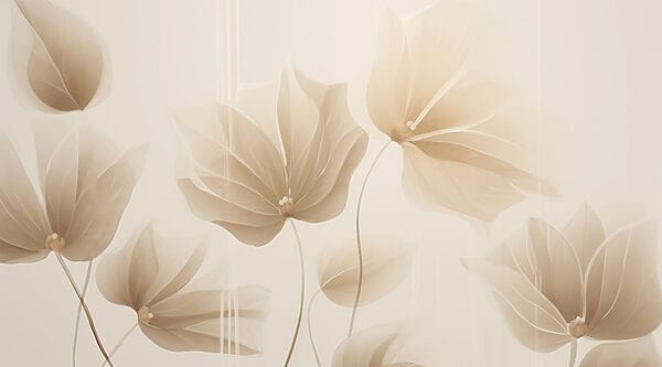 Delicate leaves in soft hues Delicate leaves in soft hues