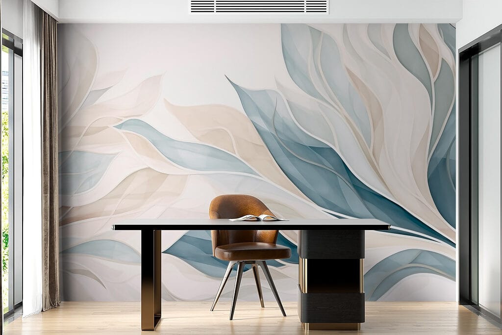 Elegant waves in soft hues Elegant waves in soft hues