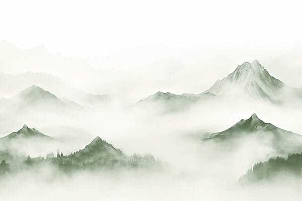 Foggy mountain range Foggy mountain range