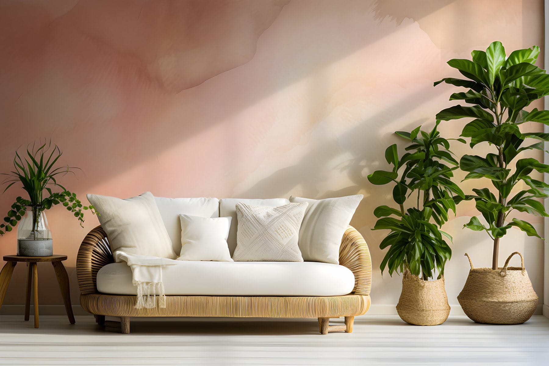Serene pastel hues blend beautifully.