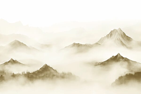 Foggy mountain range Foggy mountain range