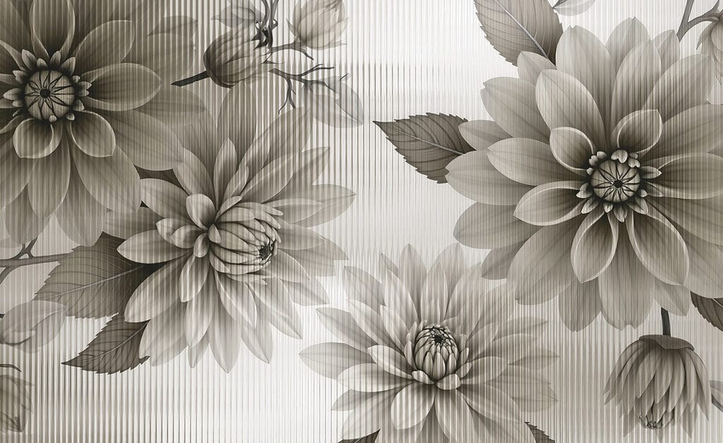 Elegant floral design in muted tones. Elegant floral design in muted tones.