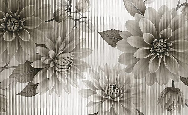 Elegant floral design in muted tones. Elegant floral design in muted tones.