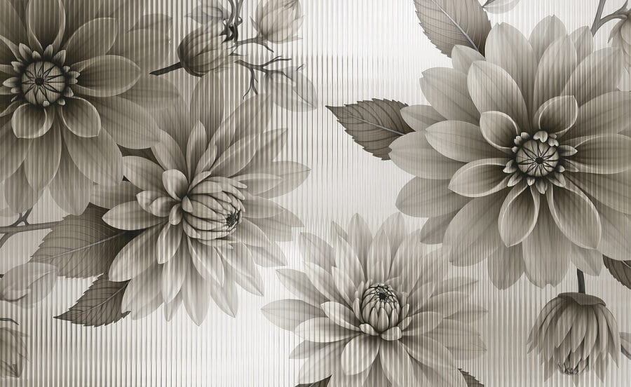 Elegant floral design in muted tones. Elegant floral design in muted tones.