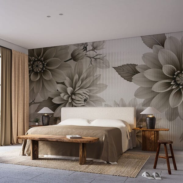 Elegant floral design in muted tones. Elegant floral design in muted tones.