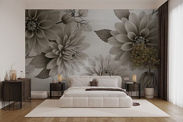Elegant floral design in muted tones. Elegant floral design in muted tones.