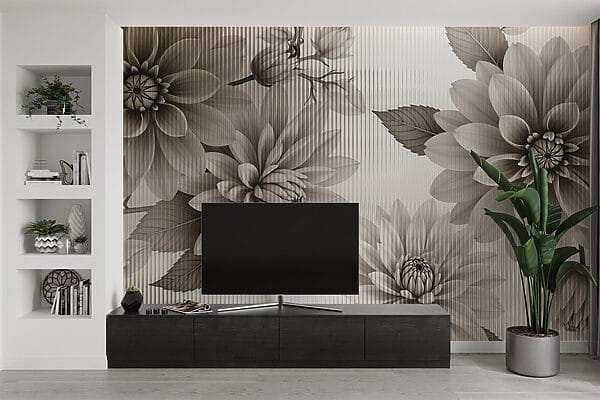 Elegant floral design in muted tones. Elegant floral design in muted tones.